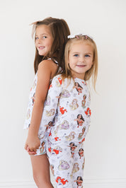 Doodle Princess (ribbed) - Tank Short Set