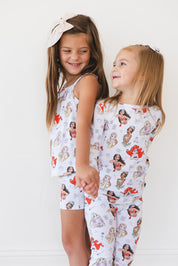 Doodle Princess (ribbed) - Tank Short Set