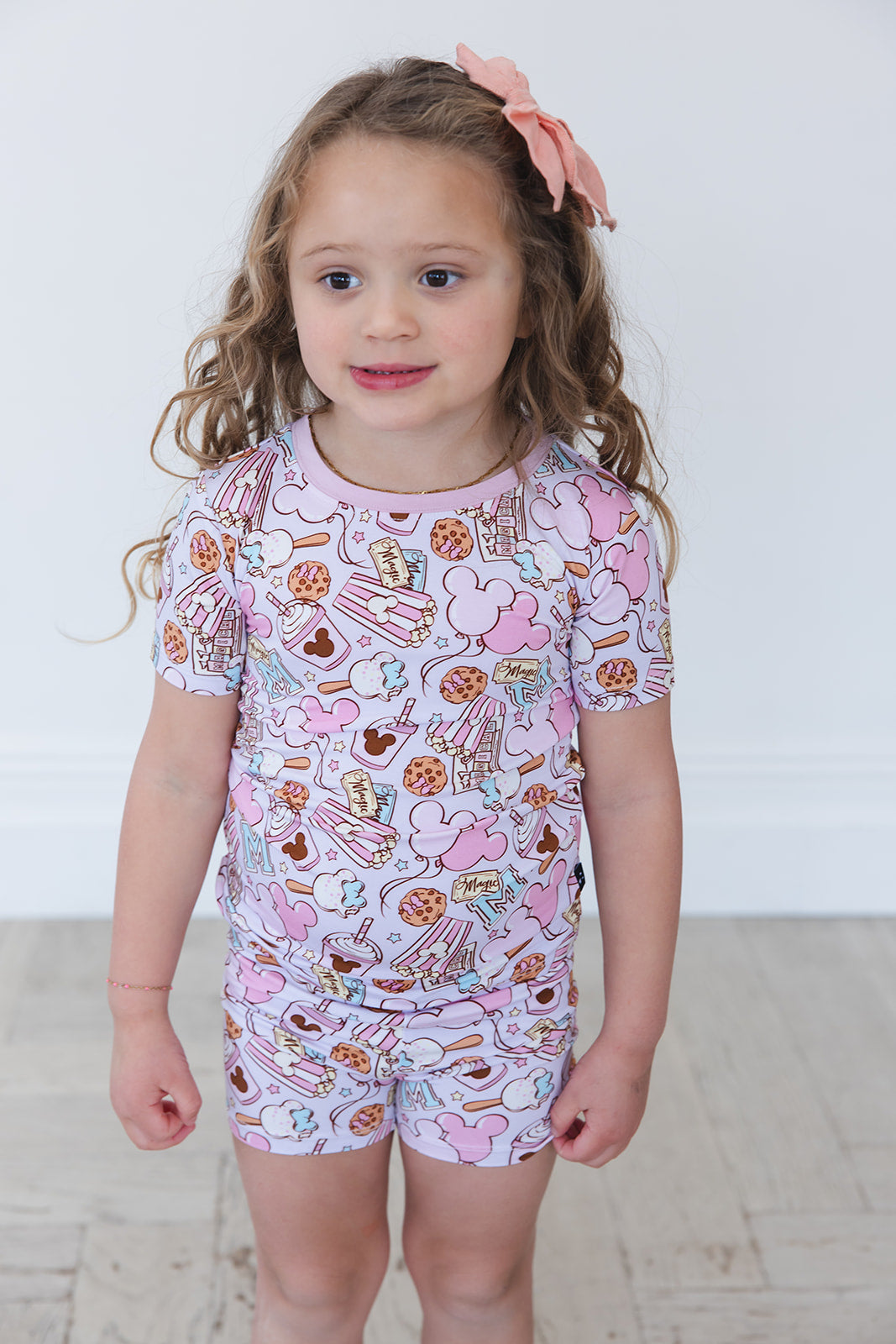 Snacks (purple) - Biker Short Set