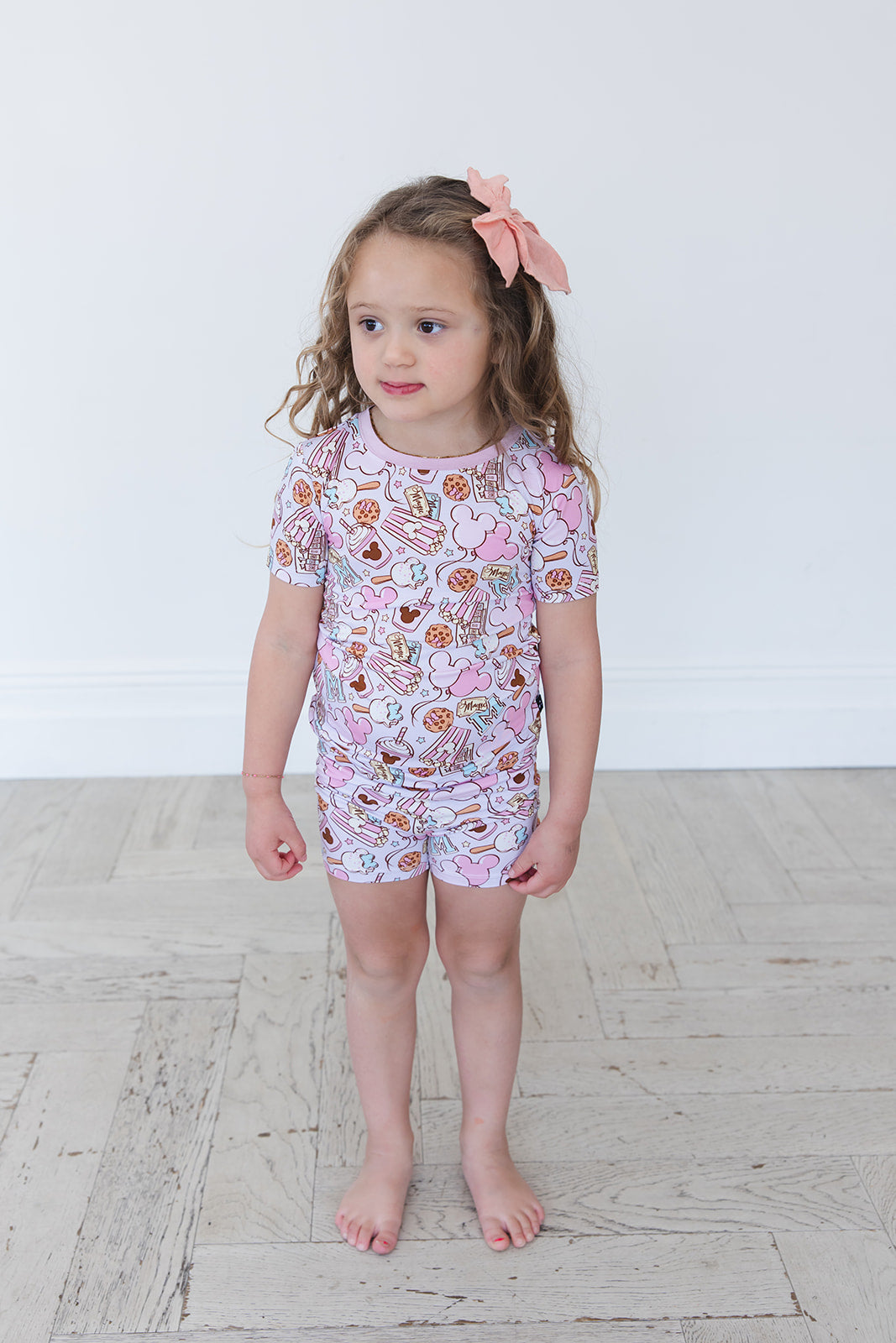 Snacks (purple) - Biker Short Set