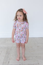 Snacks (purple) - Biker Short Set
