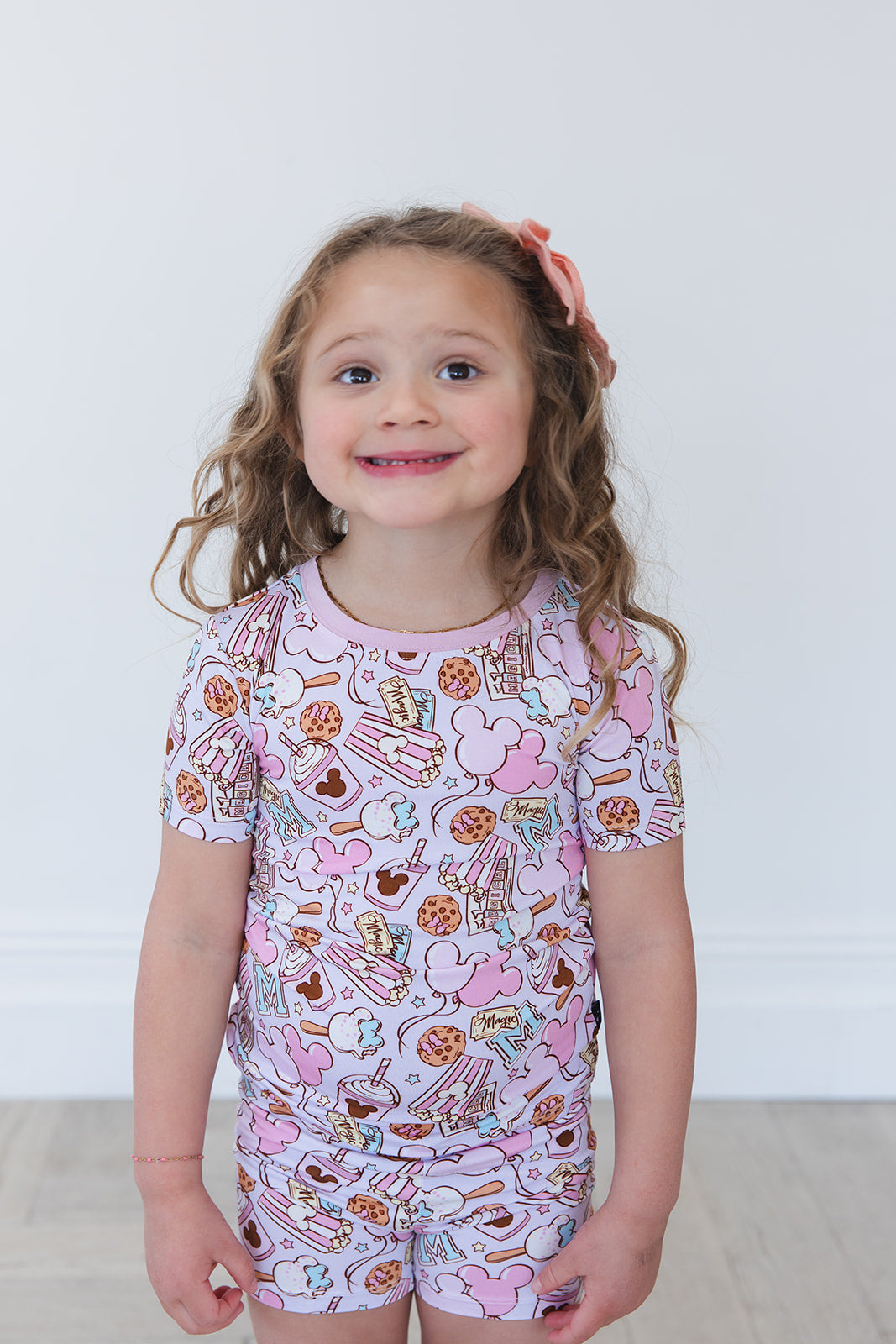 Snacks (purple) - Biker Short Set