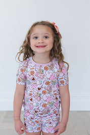 Snacks (purple) - Biker Short Set
