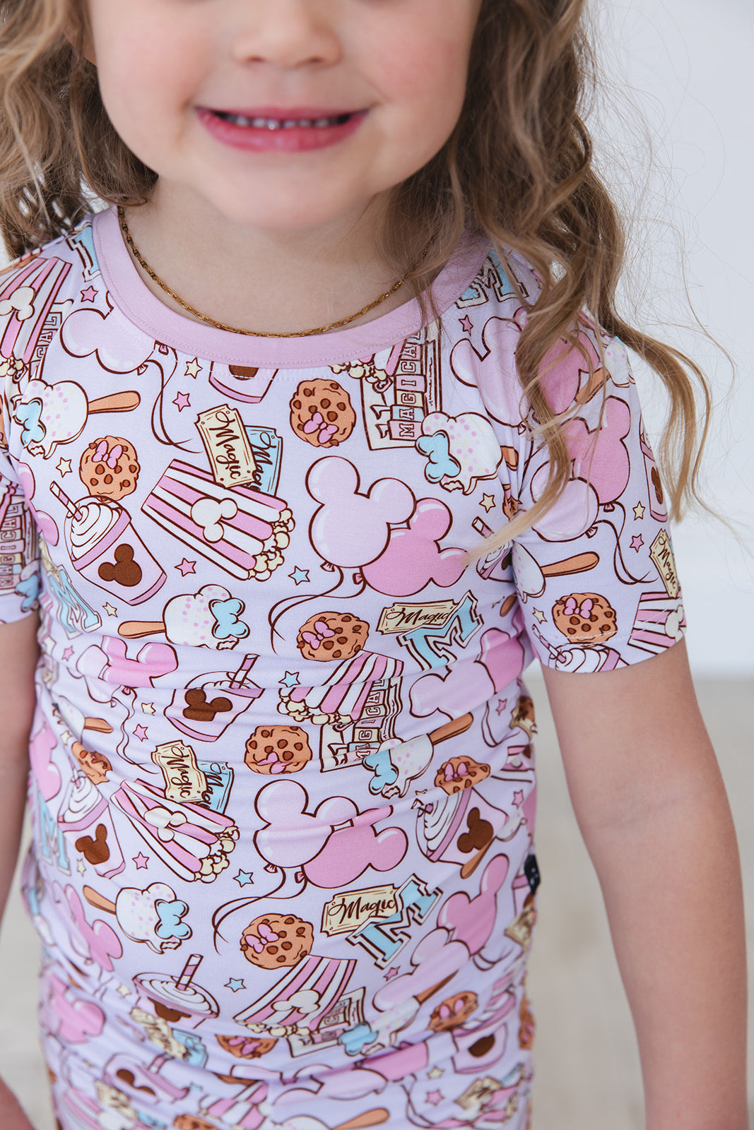 Snacks (purple) - Biker Short Set