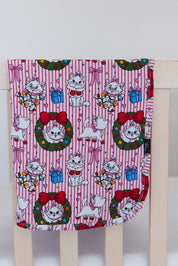 Wreath & Whiskers - Lightweight Blanket