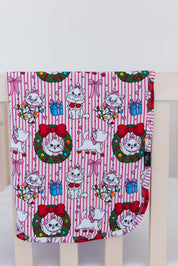 Wreath & Whiskers - Lightweight Blanket