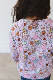 Snacks (purple) - Define Terry Sweatshirt