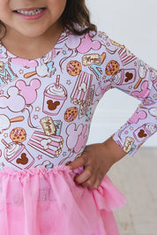 Snacks (purple) - Tutu Dress