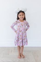 Snacks (purple) - Ruffle Dress