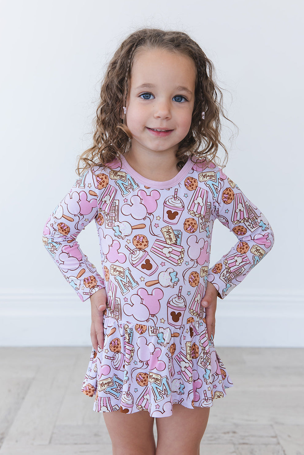 Snacks (purple) - Bodysuit Dress