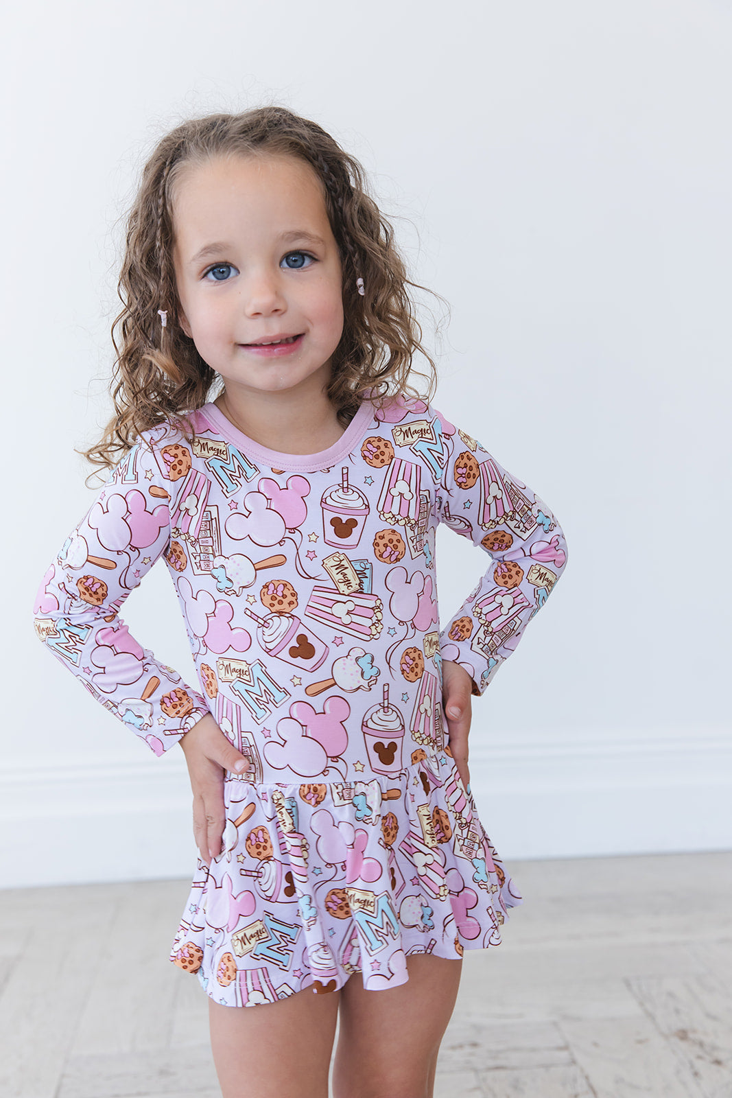 Snacks (purple) - Bodysuit Dress