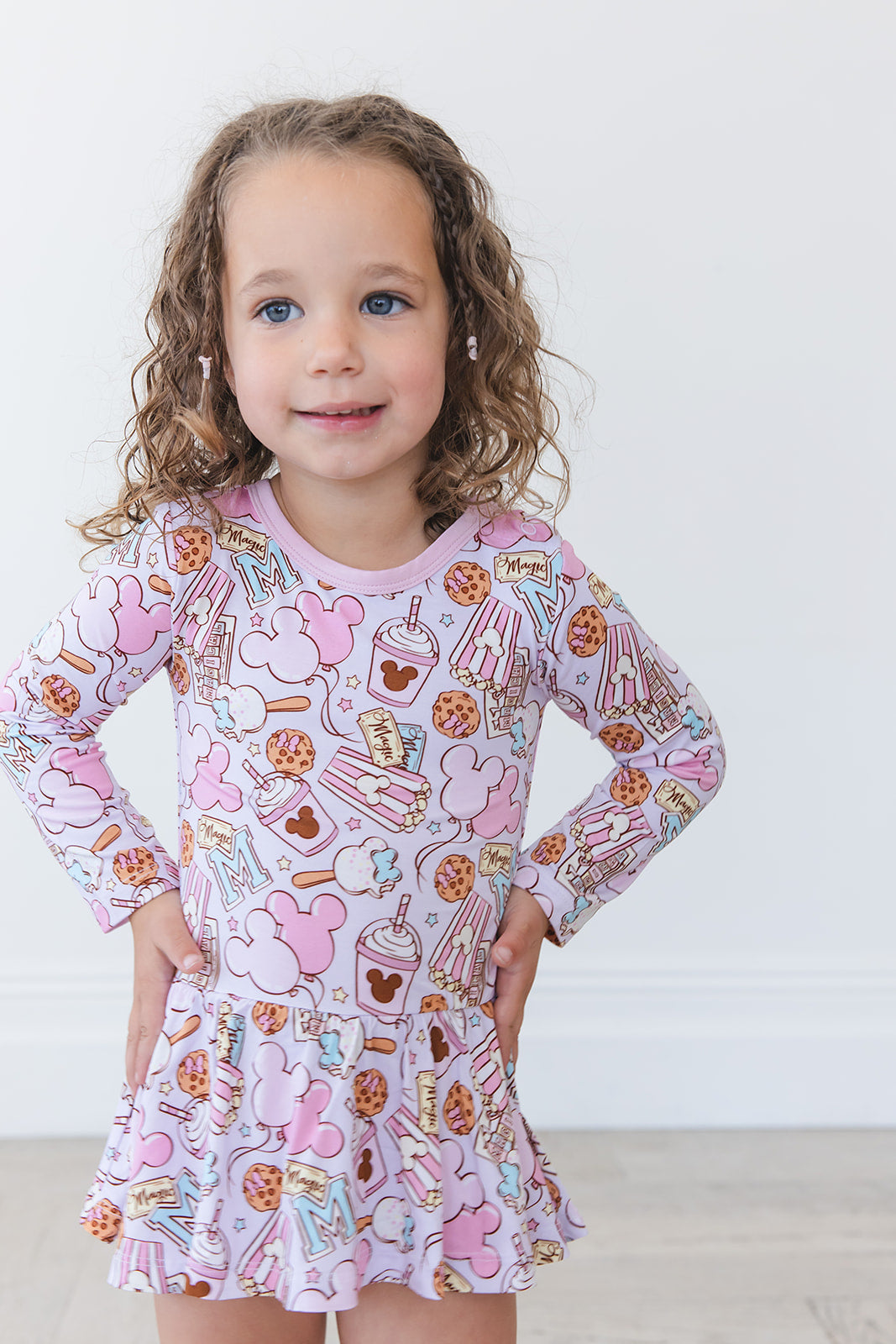 Snacks (purple) - Bodysuit Dress