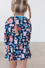 (BLUE) Beyond the Reef - Bodysuit Dress