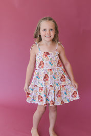 (PINK) Beyond the Reef - Tiered Dress