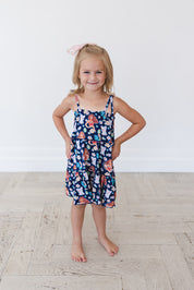 (BLUE) Beyond the Reef - Tiered Dress