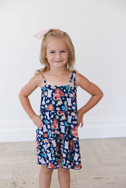 (BLUE) Beyond the Reef - Tiered Dress