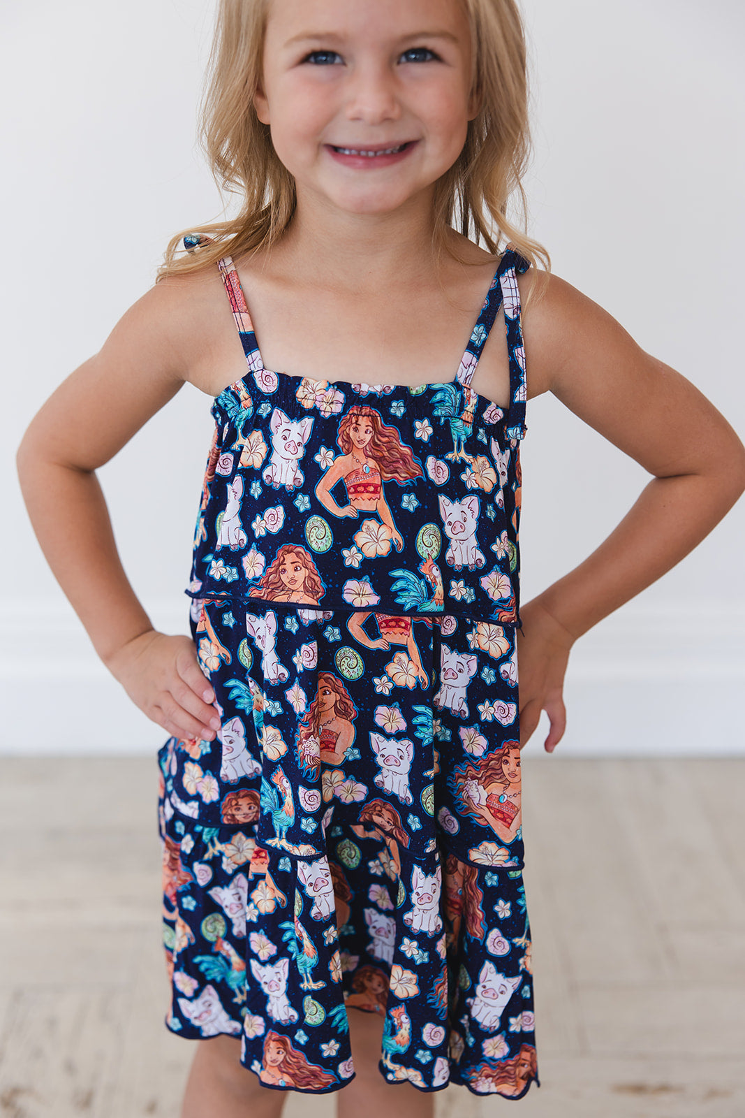 (BLUE) Beyond the Reef - Tiered Dress