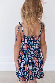 (BLUE) Beyond the Reef - Tiered Dress