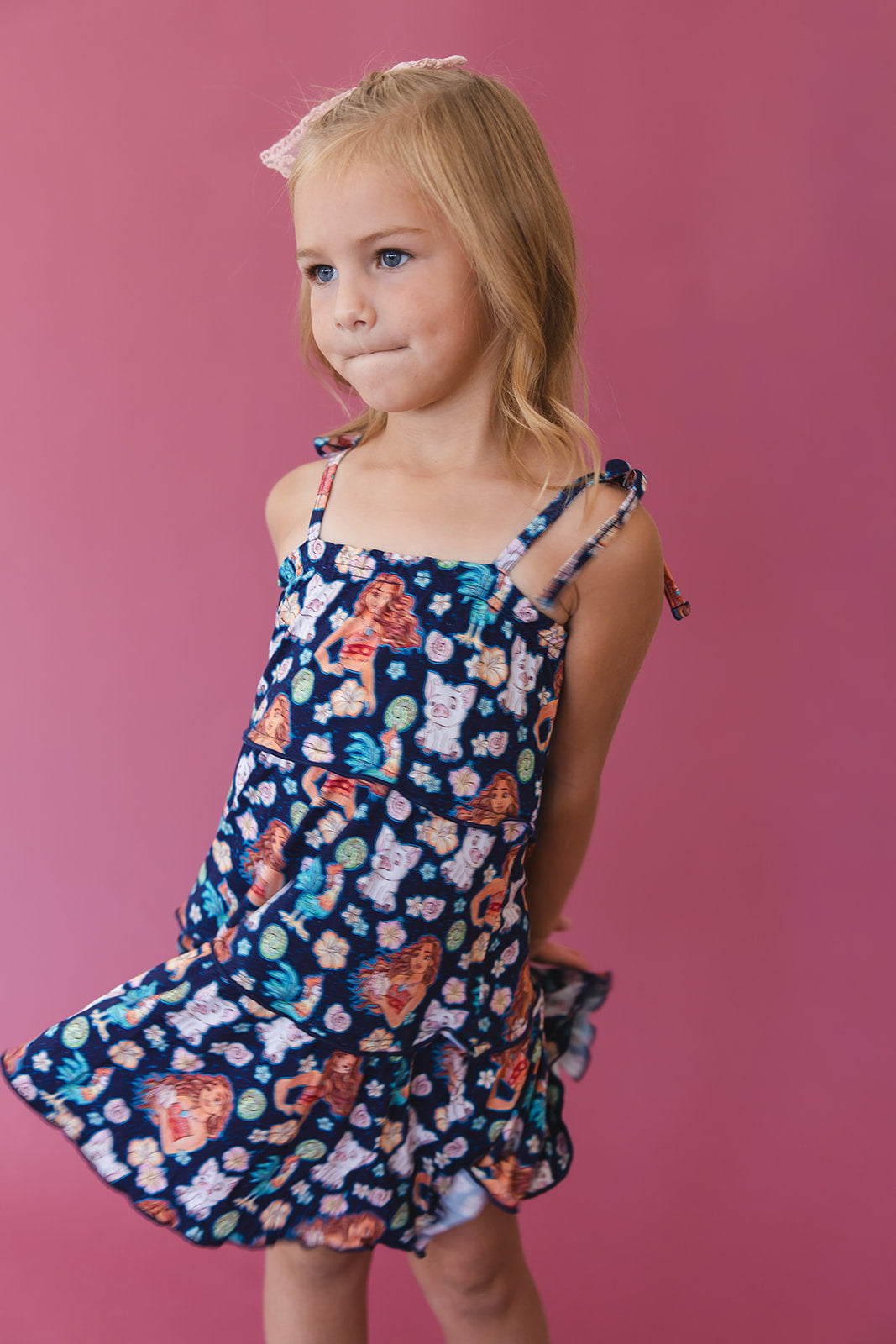 (BLUE) Beyond the Reef - Tiered Dress