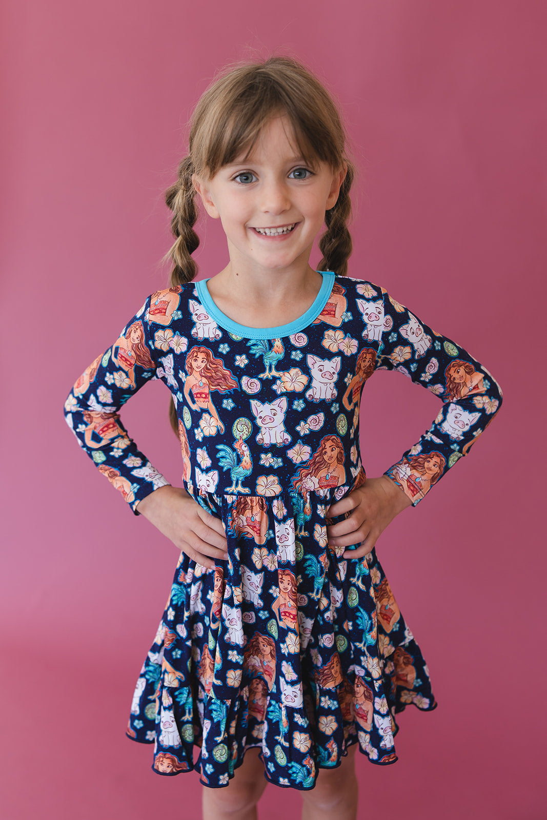 (BLUE) Beyond the Reef - Ruffle Dress