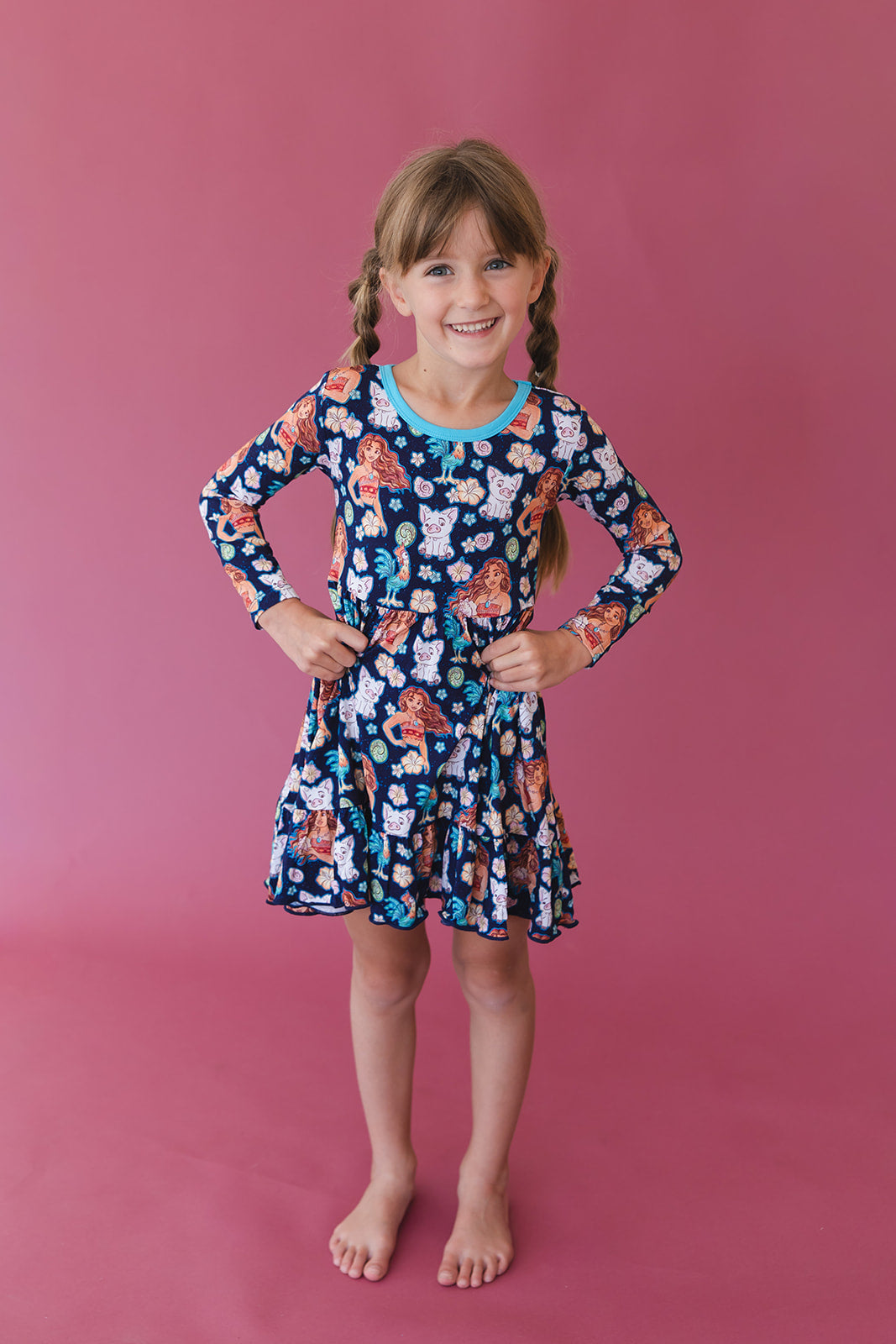 (BLUE) Beyond the Reef - Ruffle Dress