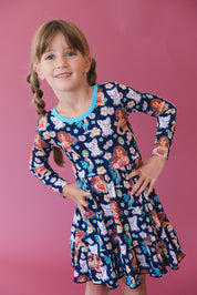 (BLUE) Beyond the Reef - Ruffle Dress