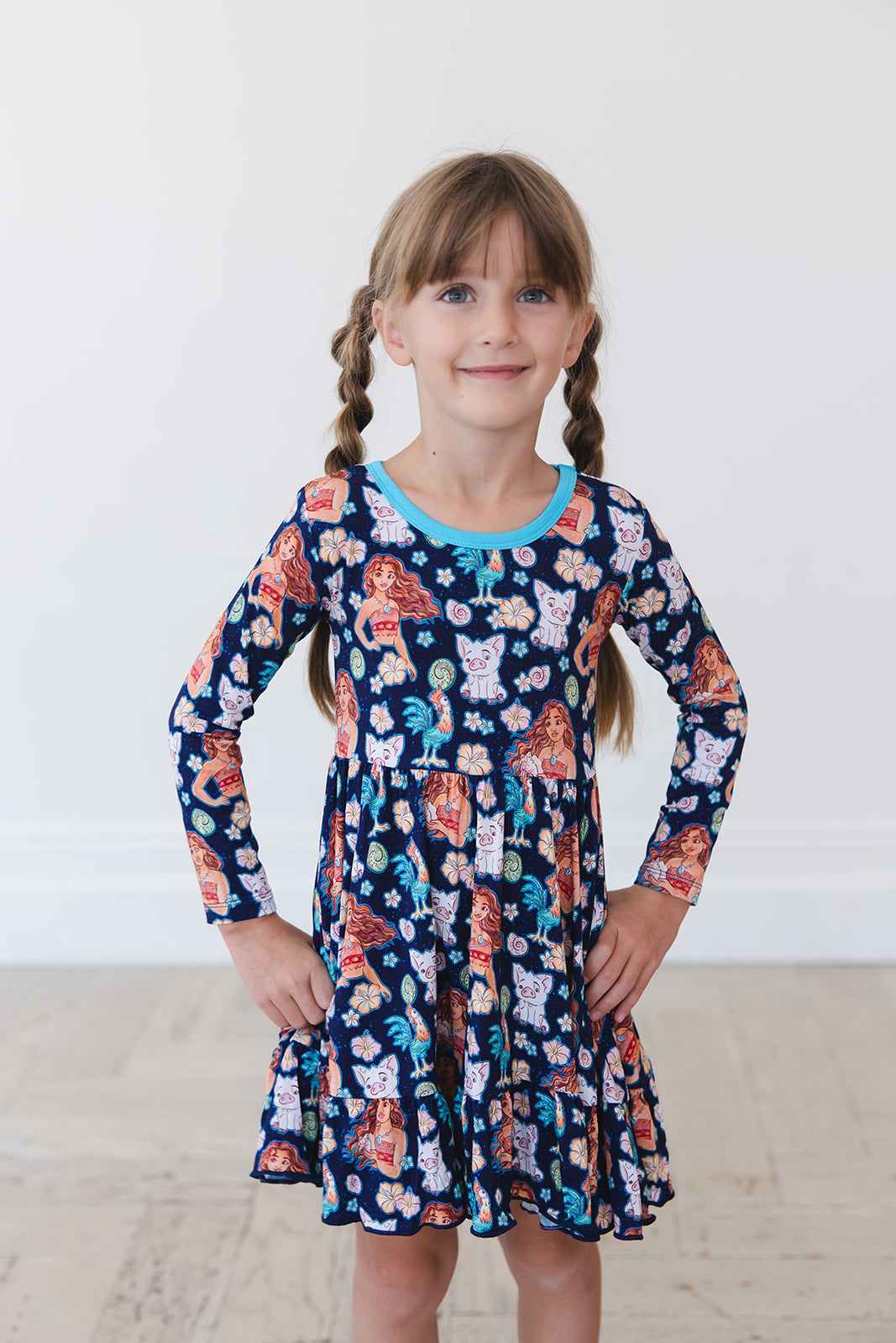 (BLUE) Beyond the Reef - Ruffle Dress