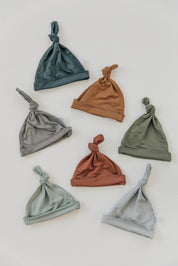 Stone Bamboo Newborn Knot Hat