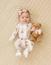 Bamboo Zip Romper | Honey Bear