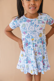 Midnight - Ruffle Dress