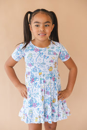 Midnight - Ruffle Dress