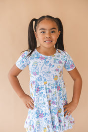 Midnight - Ruffle Dress