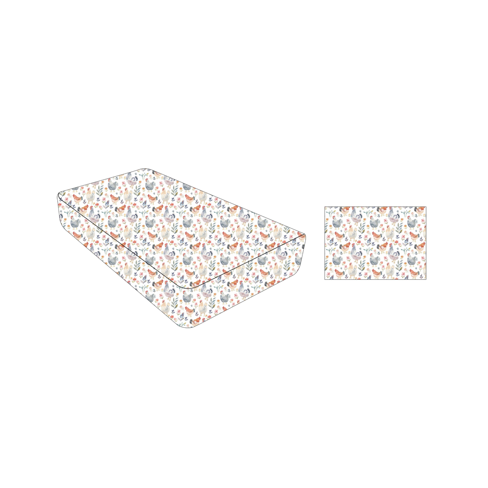 Chickadee: Twin Fitted Sheet & Pillow Case