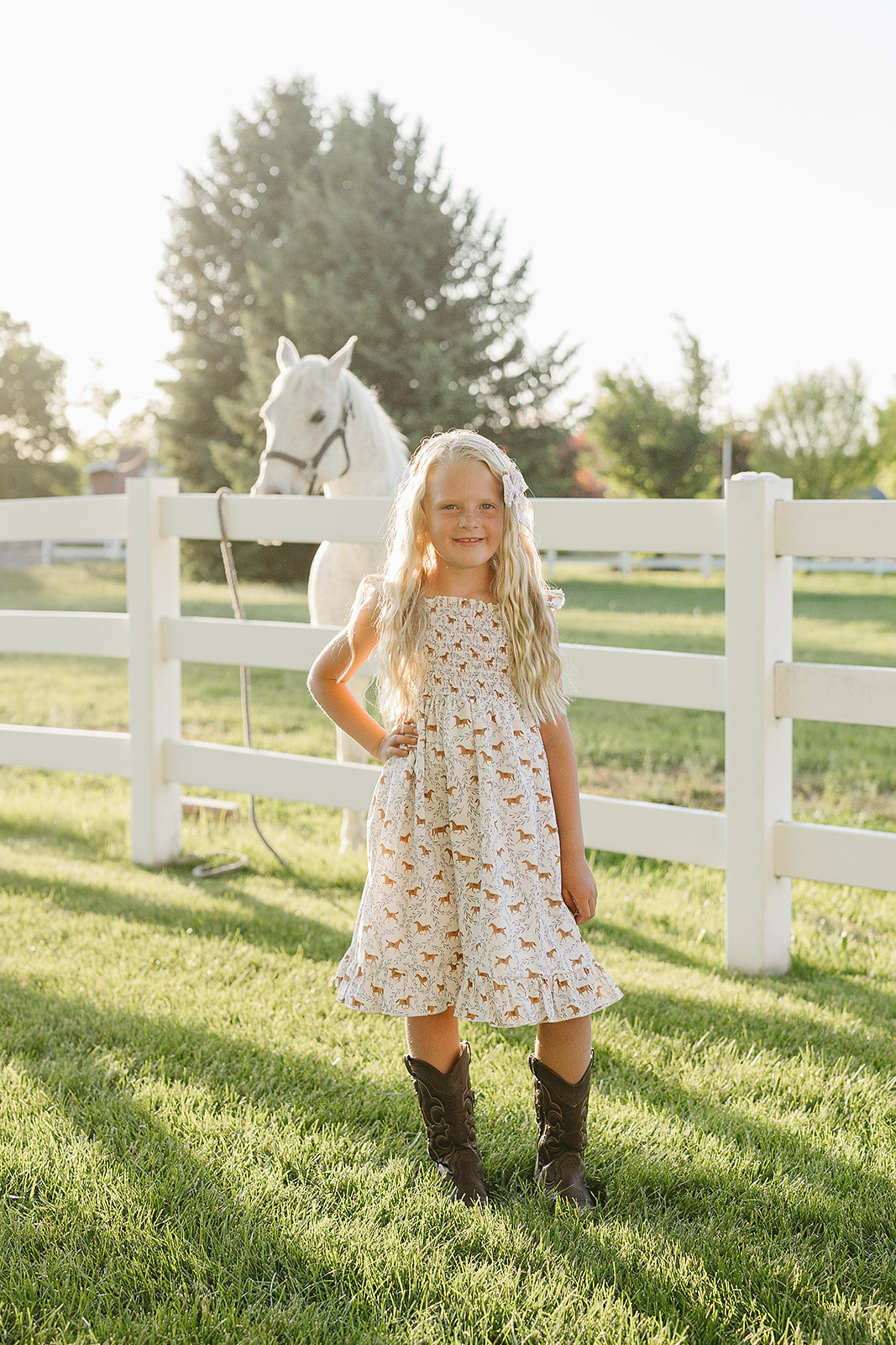 Pony Smocked Dress