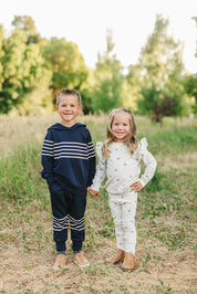 Cherry Ruffle French Terry Set