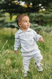 Good Vibes Quarter Zip French Terry Set