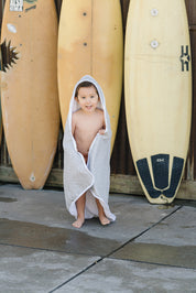 Desert Sage Muslin Hooded Towel