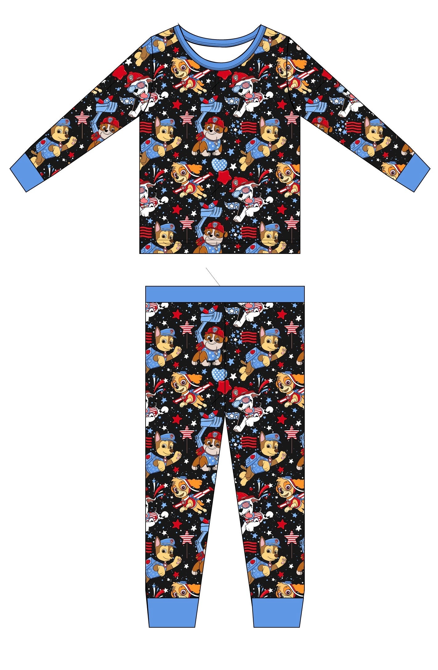 Red, Woof & Blue: 2 Piece Set