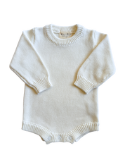 Essential Knit Romper - White
