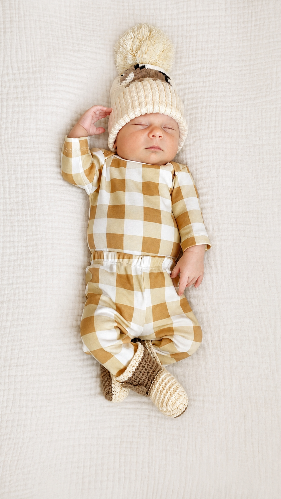 Western Gingham Bodysuit + Pant Set