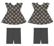 Bloom: Peplum Biker Short Set