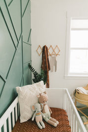 Rust Mudcloth Crib Sheet