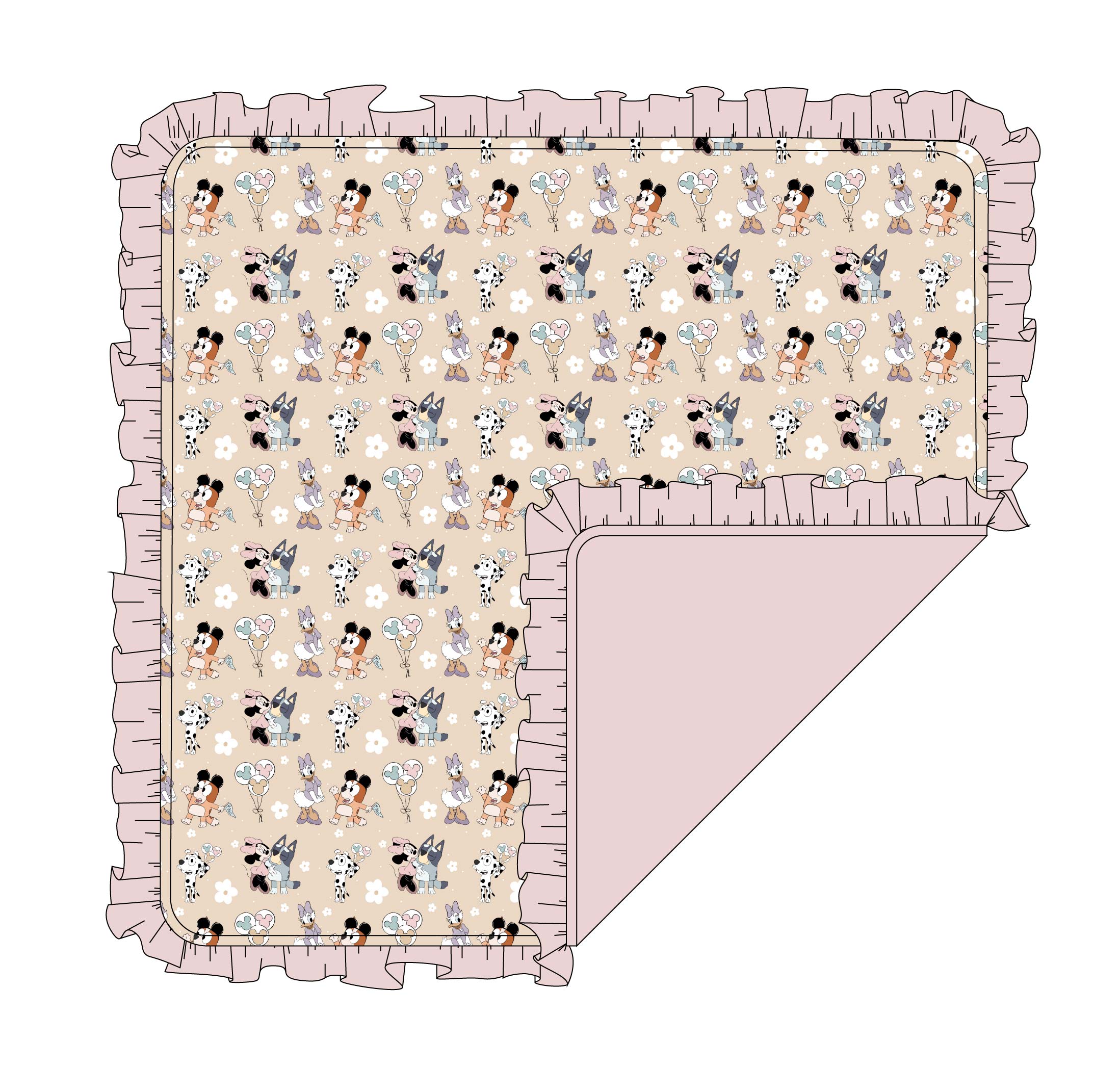 Bloomy Besties: Ruffle Blanket
