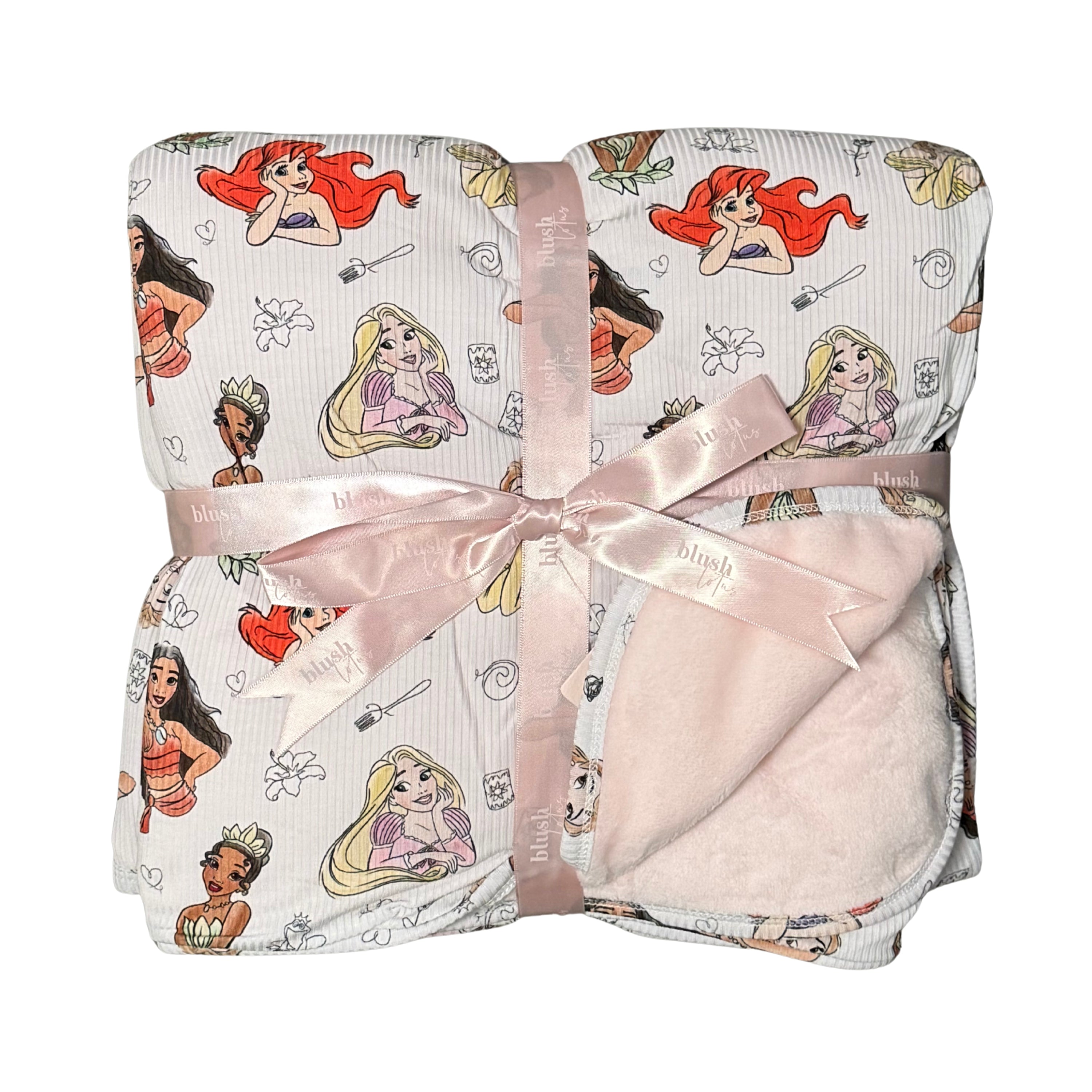 Doodle Princess (ribbed) - Plush Blanket