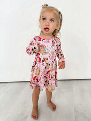 Royal Christmas: Long Sleeve Bodysuit Twirl Dress