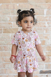 Snacks (PINK) - Bodysuit Dress