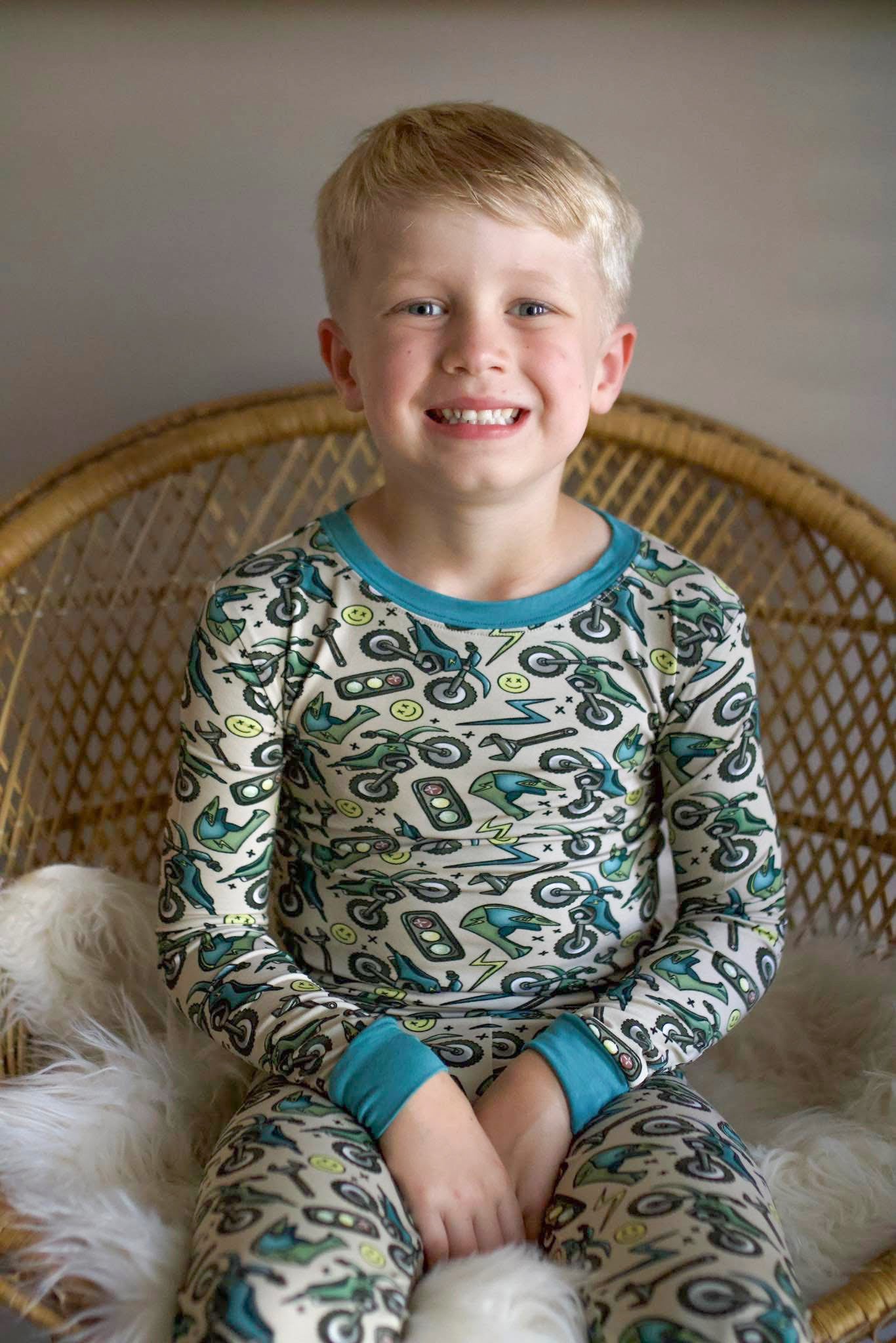 Moto Mayhem: 2 Piece Pajamas