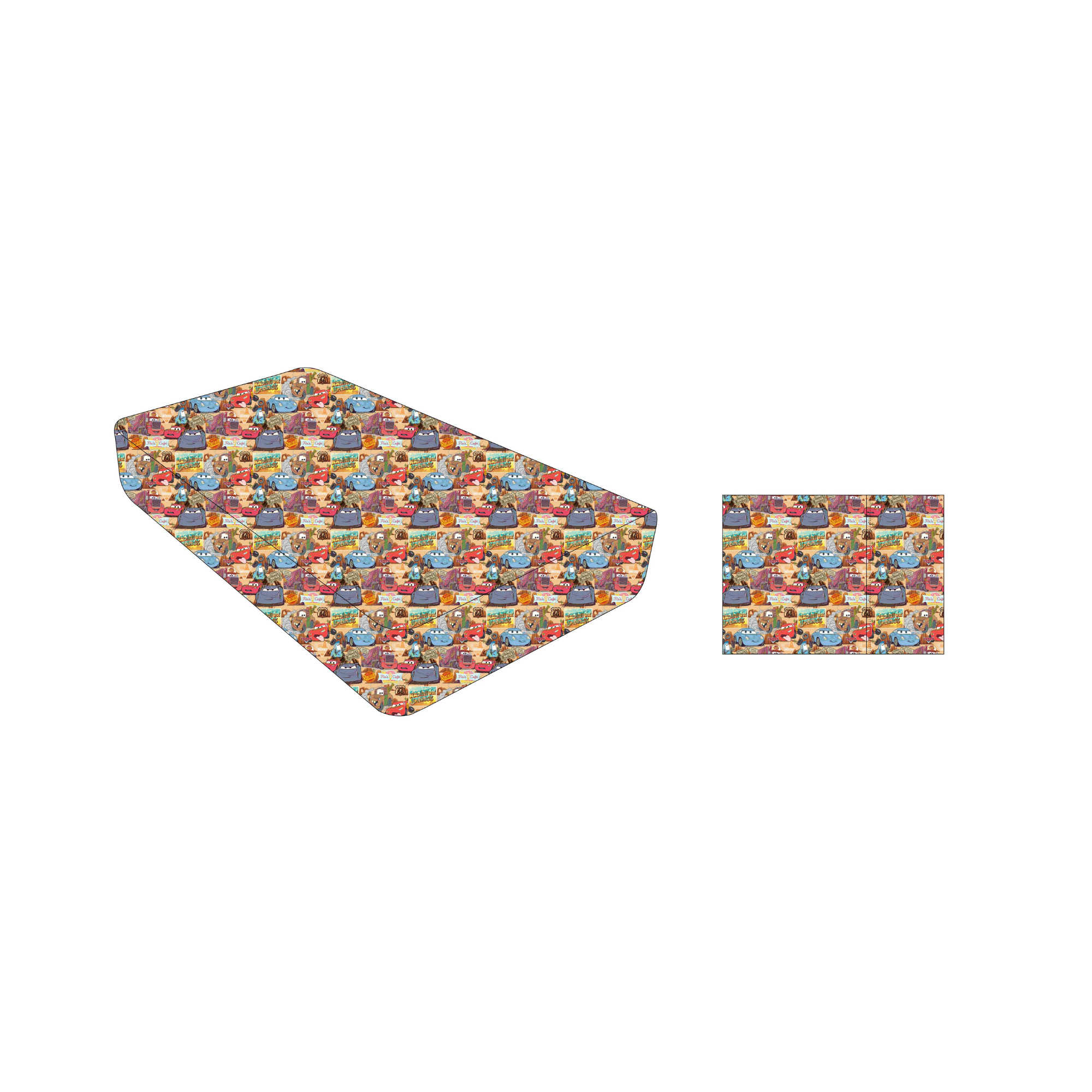 Motor Mix: Twin Fitted Sheet & Pillow Case