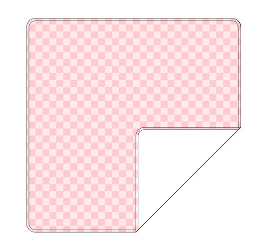 Bubblegum Checkers | Lightweight Blanket