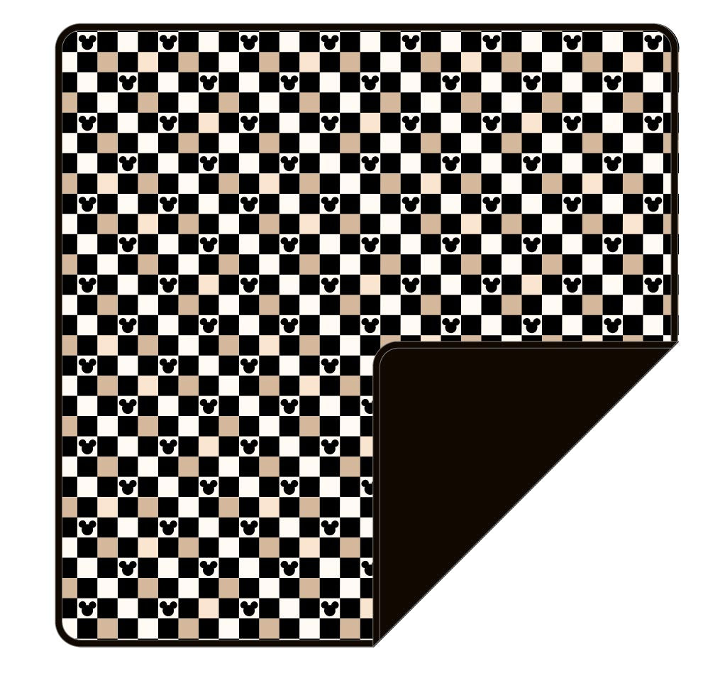 Mouse Checkers (black) - Blanket